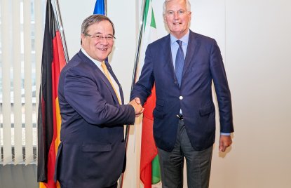Ministerpräsident Armin Laschet trifft Michel Barnier