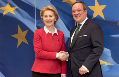 Ministerpräsident Armin Laschet zu Gespräch mit Kommissionspräsidentin Ursula von der Leyen in Brüssel