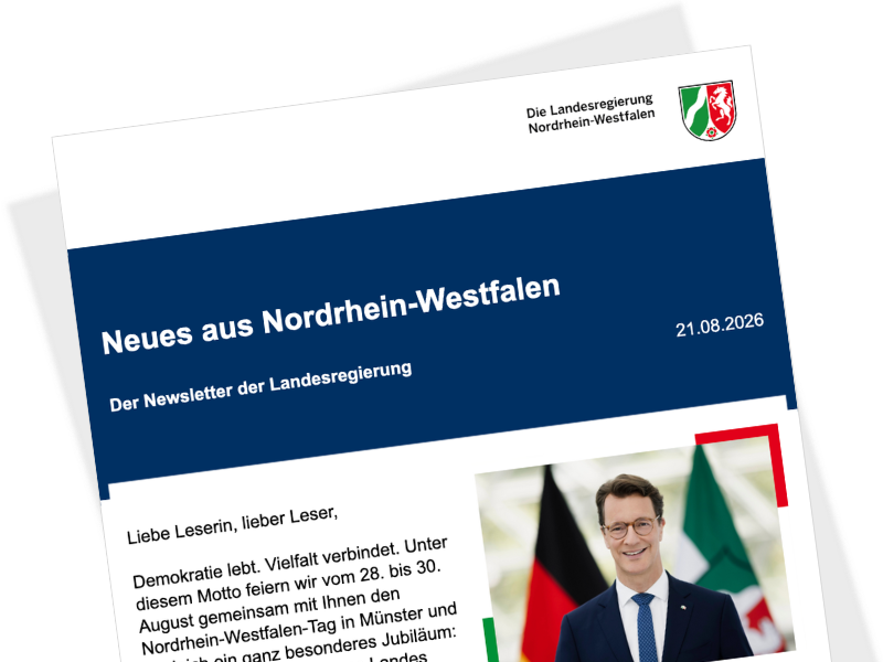 Screenshot des oberen Teils einer Newsletter-Ausgabe
