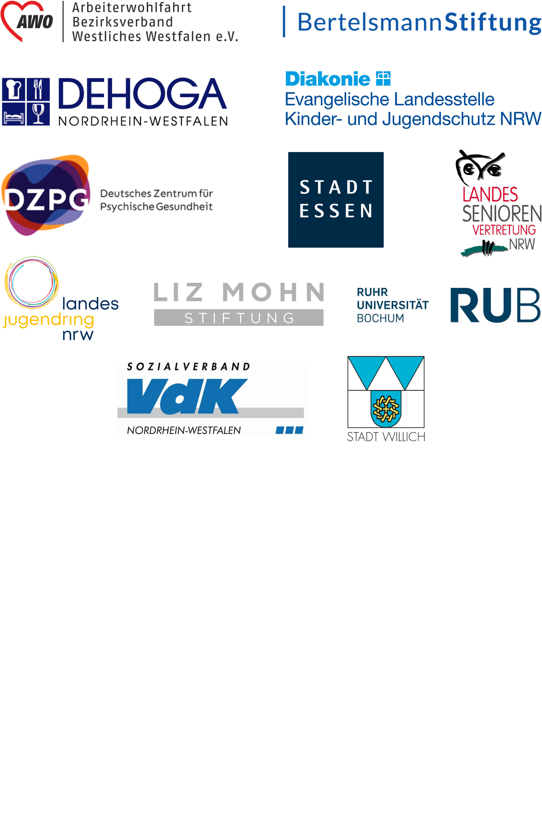Logos von Unternehmen, Verbänden, Städten und Kommunen