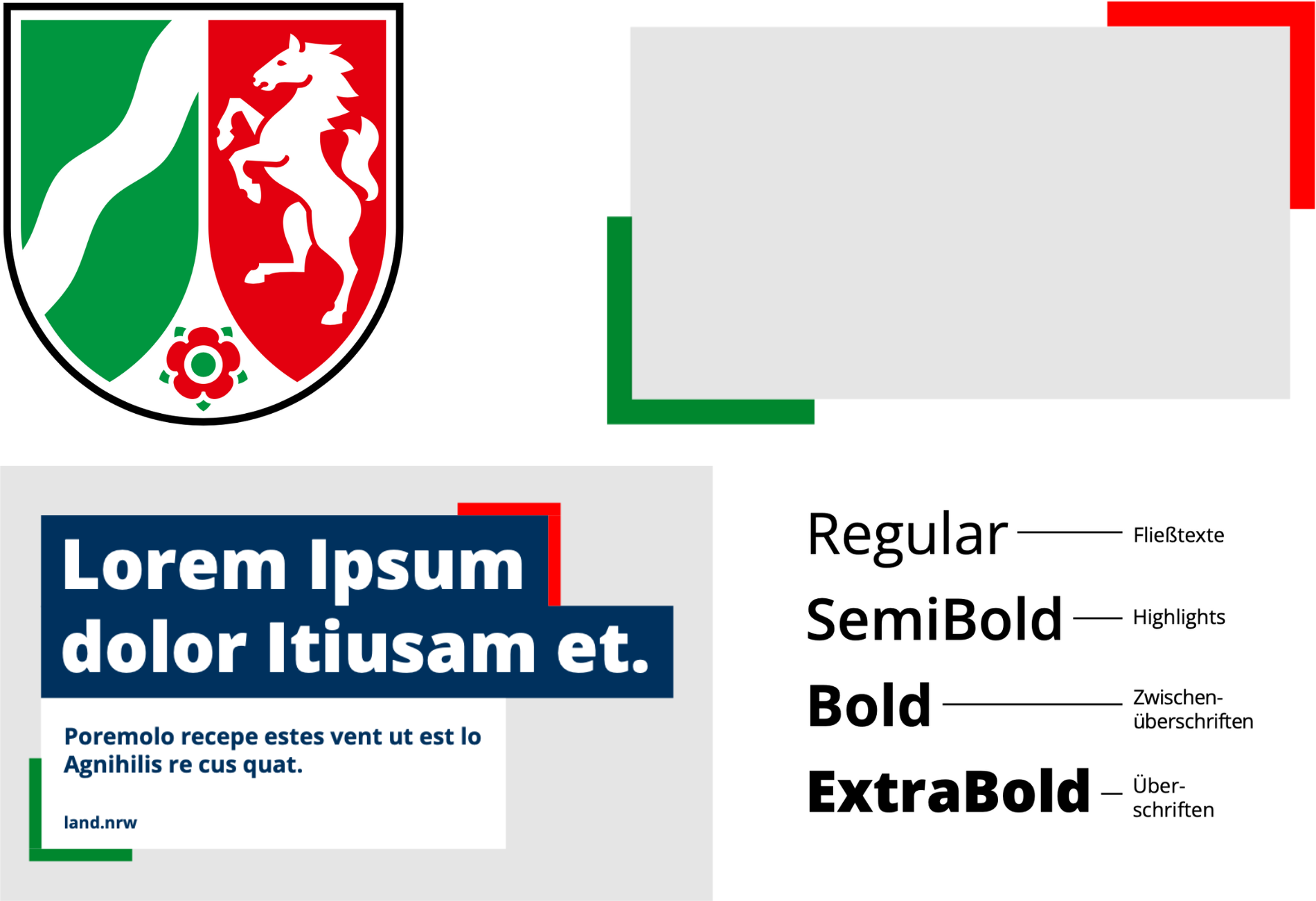 Collage von Design-Vorgaben