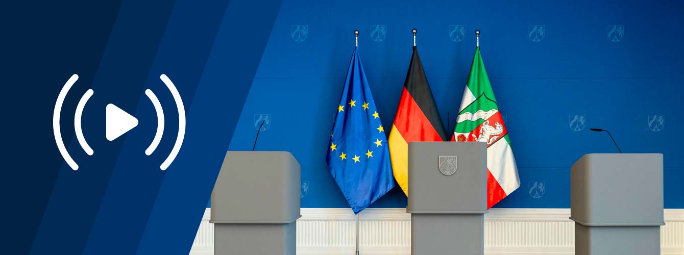 Livestream Ankündigungsbild Pressekonferenz