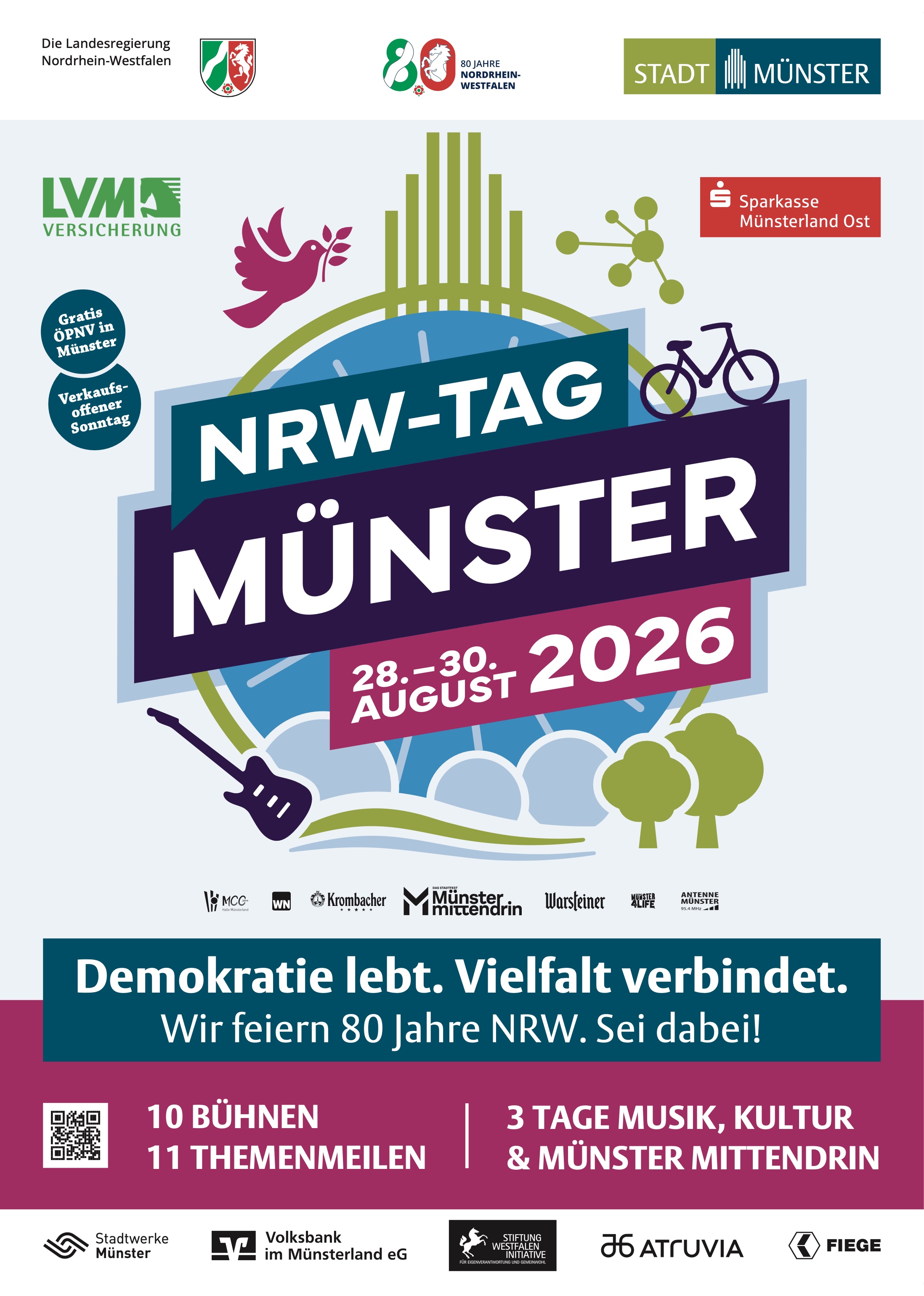 Das Plakat zum Nordrhein-Westfalen-Tag 2026