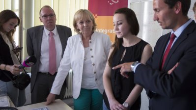 Ministerpräsidentin Hannelore Kraft besucht das Kommunale Integrationszentrum in Hamm
