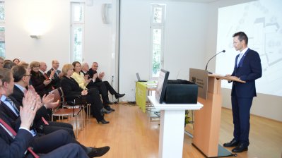 Symbolische Grundsteinlegung für das Johannes-Rau-Zentrum der Bergischen Universität Wuppertal