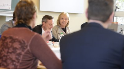 Gute Schule 2020: Ministerpräsidentin  Hannelore Kraft besucht Lore-Lorentz-Berufskolleg in Düsseldorf 