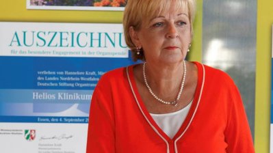 Ministerpräsidentin Kraft wirbt für Organspende, 04.09.2014