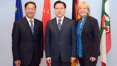 Besuch des Parteisekretärs der chinesischen NRW-Partnerprovinz Sichuan, Wang Dongming