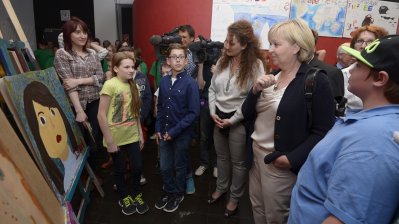 Kulturrucksack NRW: Besuch im Kulturzentrum Fabrik Heeder in Krefeld, 26.06.2014