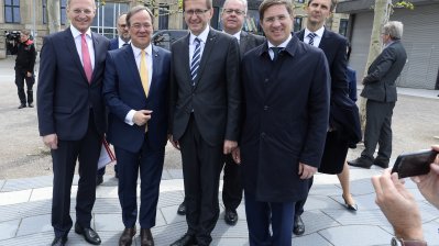 Ministerpräsident Armin Laschet empfängt den Landeshauptmann von Oberösterreich