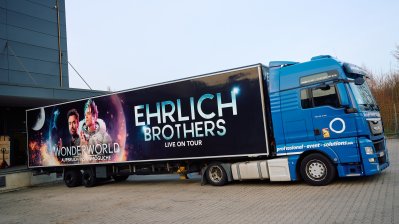 Der Tour-Truck der Ehrlich Brothers