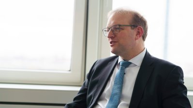 Ministerpräsident Hendrik Wüst trifft den neuen Beauftragten der Evangelischen Kirche im Rheinland, der Evangelischen Kirche von Westfalen und der Lippischen Landeskirche bei Landtag und Landesregierung in Nordrhein-Westfalen