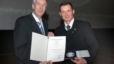 Innenminister verleiht Sportplaketten, Tomasz Wylenzek aus Essen