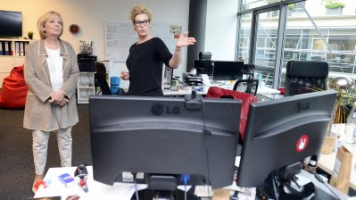Ministerpräsidentin Hannelore Kraft besucht Startup-Inkubator STARTPLATZ 