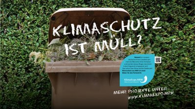 Plakat "Klimaschutz ist Müll?"