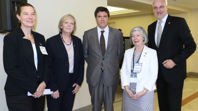 Gespräch von Ministerpräsidentin Hannelore Kraft mit dem chilenischen Minister für Transport und Kommunikation Andrés Gómez-Lobo