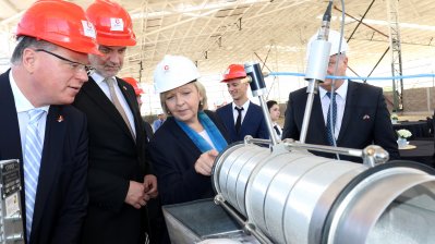 Einweihung des Neubaus der Dorstener Drahtwerke