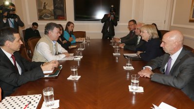 Ministerpräsidentin Hannelore Kraft besucht Kolumbiens Staatspräsident Juan Manuel Santos