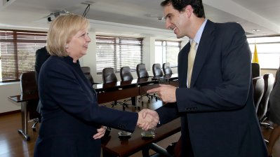 Ministerpräsidentin Hannelore Kraft trifft den kolumbianischen Energieminister Tomas Gonzales Estrada
