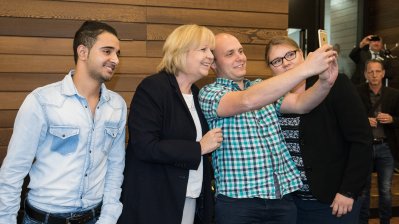 Ministerpräsidentin Hannelore Kraft informiert sich in Euskirchen über das Thema "unbegleitete minderjährige Flüchtlinge"