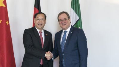 Ministerpräsident Laschet empfängt den Botschafter der Volksrepublik China, S.E. Shi Mingde