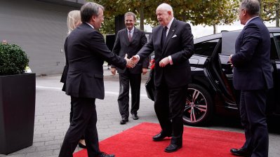 Ministerpräsident Laschet empfängt Fra‘ Giacomo Dalla Torre del Tempio di Sanguinetto, Staatsoberhaupt des Souveränen Malteserordens