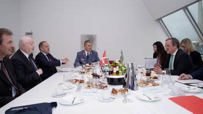 Ministerpräsident Laschet empfängt Fra‘ Giacomo Dalla Torre del Tempio di Sanguinetto, Staatsoberhaupt des Souveränen Malteserordens