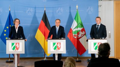 Presse-Briefing zum Wiederaufbau in den Flutgebieten