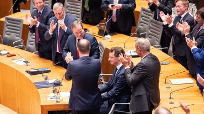 Vereidigung von Ministerpräsident Hendrik Wüst