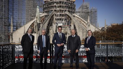 Ministerpräsident Hendrik Wüst besucht die Kathedrale Notre-Dame in Paris