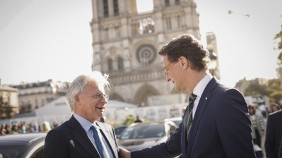 Ministerpräsident Hendrik Wüst besucht die Kathedrale Notre-Dame in Paris