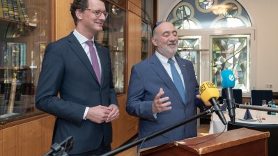 Ministerpräsident Hendrik Wüst trifft den Botschafter des Staates Israel Ron Prosor
