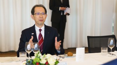 Ministerpräsident Hendrik Wüst trifft den Gouverneur der Präfektur Fukushima Masao Uchibori
