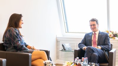 Antrittsbesuch der Generalkonsulin der Portugiesischen Republik, Lidia Margarida Bandeira Nabais