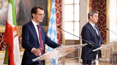 Gemeinsame Kabinettsitzung der Länder Nordrhein-Westfalen und Bayern in München
