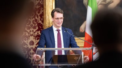 Gemeinsame Kabinettsitzung der Länder Nordrhein-Westfalen und Bayern in München