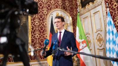 Gemeinsame Kabinettsitzung der Länder Nordrhein-Westfalen und Bayern in München