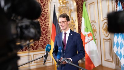 Gemeinsame Kabinettsitzung der Länder Nordrhein-Westfalen und Bayern in München