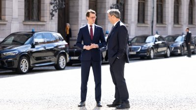 Gemeinsame Kabinettsitzung der Länder Nordrhein-Westfalen und Bayern in München