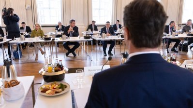 Gemeinsame Kabinettsitzung der Länder Nordrhein-Westfalen und Bayern in München