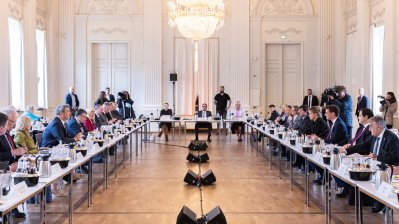 Gemeinsame Kabinettsitzung der Länder Nordrhein-Westfalen und Bayern in München