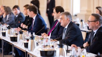 Gemeinsame Kabinettsitzung der Länder Nordrhein-Westfalen und Bayern in München