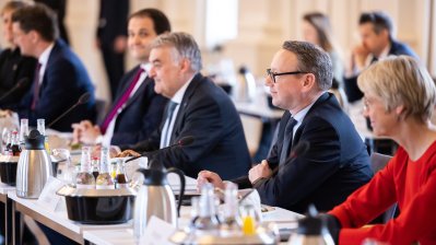 Gemeinsame Kabinettsitzung der Länder Nordrhein-Westfalen und Bayern in München