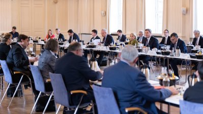 Gemeinsame Kabinettsitzung der Länder Nordrhein-Westfalen und Bayern in München