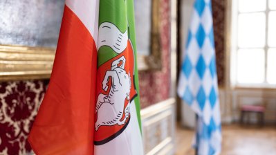 Gemeinsame Kabinettsitzung der Länder Nordrhein-Westfalen und Bayern in München