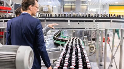 Ministerpräsident Hendrik Wüst besucht die Pott’s Brauerei in Oelde