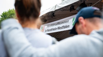 NRW-Landesmeile auf dem Tag der Deutschen Einheit in Hamburg