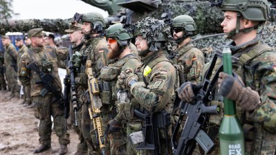 Besuch des deutschen Bundeswehr-Kontingents in Rukla