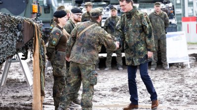 Besuch des deutschen Bundeswehr-Kontingents in Rukla