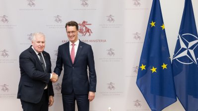 Gespräch mit dem Verteidigungsminister der Republik Litauen, Herrn Arvydas Anasauskas
